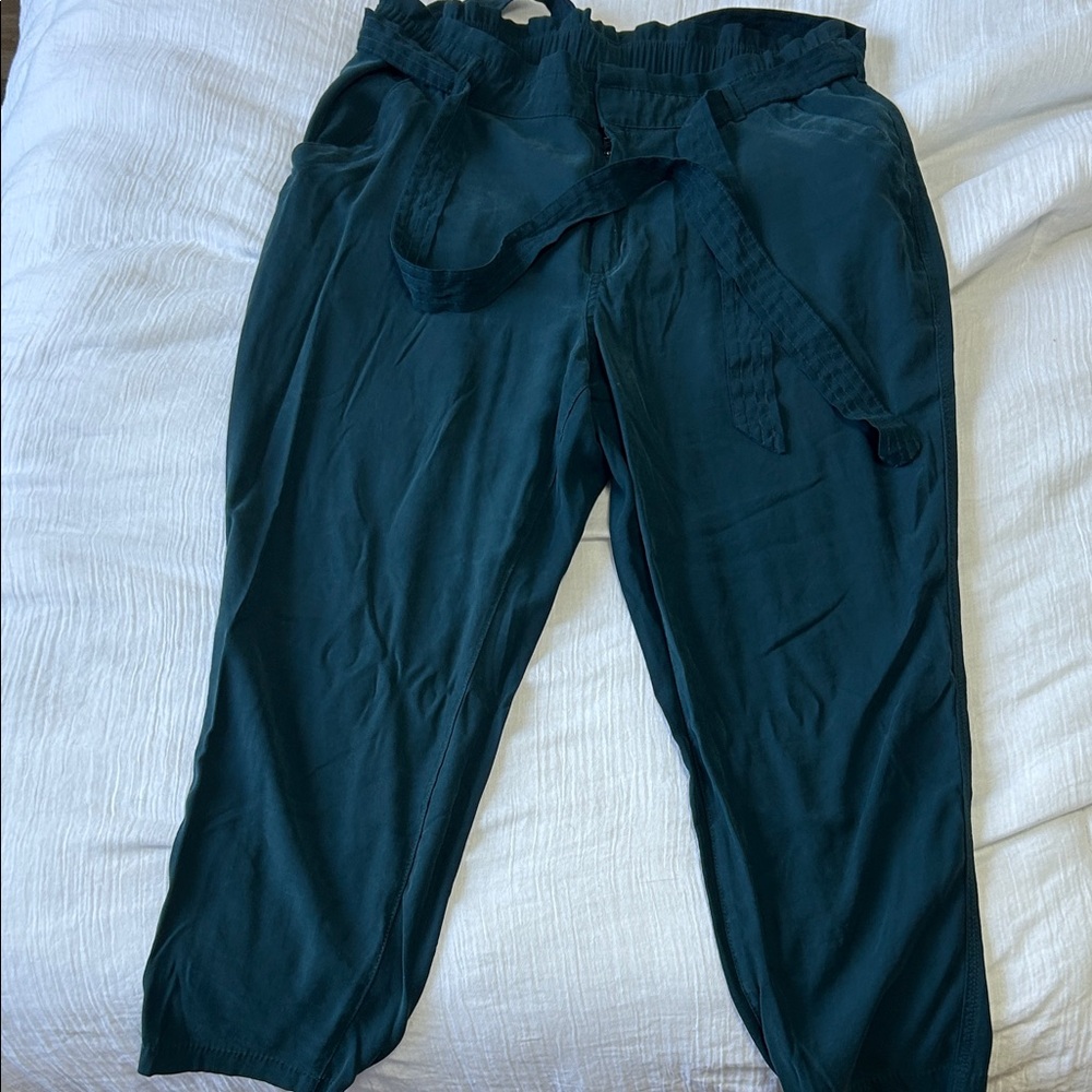 Old Navy Dark Blue Cropped Pants with Belt